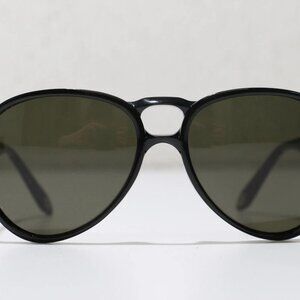 Givenchy [SGV 920 ] Col. Z42V 135mm Italy Black Aviator Pilot Sunglasses